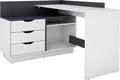 Produktbild: byLIVING Eckschreibtisch Bern, mit viel Stauraum, Breite 129 cm, rechts oder links montierbar