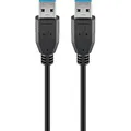 Produktbild: goobay USB 3.0 A Kabel 1,8 m schwarz, 1 St.