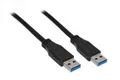 Produktbild: Goobay TCOCUAA18U3 USB Kabel USB 3.2 Gen 1 (3.1 Gen 1) 3 m USB A Schwarz