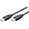 Produktbild: Usb 3.0 Super-Speed Anschlusskabel a/a 93928, 1,8 m, schwarz - Goobay