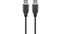 Produktbild: Kabel USB 3.0 Superspeed, Czarny - Długość kabla 1.8 m
