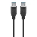 Produktbild: USB 3.0 Verbindungskabel SuperSpeed Datenkabel Kabel A-Stecker / A-Stecker 1,8m