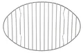 Produktbild: Bratpfannenrost aus Stahl, 32,5 x 21 cm