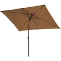 Produktbild: Sonnenschirm 3x2m Balkonschirm Rechteckig Mit Sonnenschutz Matt Taupe - Svita