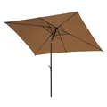 Produktbild: SVITA Sonnenschirm 3x2m Balkonschirm rechteckig mit Sonnenschutz Matt Taupe