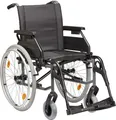 Produktbild: Standardrollstuhl Tomtar MR-S mit Kombiarmlehne, Polyurethanmangan grey metallic>>>>SB 45 cm