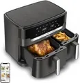 Produktbild: Tefal Doppel-Heißluft-Fritteuse, rechteckig, Display, Touch-Funktion, 11 l Fassungsvermögen, minimal (1461537)