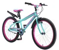Produktbild: BIKESTAR Kinderfahrrad 24 Zoll für Mädchen und Jungen ab 9 Jahre | Kinderrad Urban Jungle | Fahrrad für Kinder Türkis & Berry | Risikofrei Testen