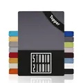 Produktbild: STUDIO Basic Topper Spannbettlaken 90x200cm – Jersey-Spannbetttuch aus 100 % gekämmter Baumwolle – Grau – bügelfrei, elastisch & Oeko-TEX Zertifiziert – für Topper 4–14 cm