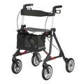 Produktbild: RUSSKA Rollator elan plus 11441501 anthrazit, dunkelrot, 1 St.