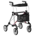 Produktbild: Russka Rollator Elan Plus - mit extra weichen Komfort Rädern anthrazit/dunkelrot