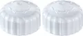 Produktbild: 2x weiße Bauschutzkappe, Handregulierkappe, einfache Ausführung, M30 x 1,5
