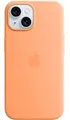 Produktbild: Apple Silikon Case mit MagSafe für Apple iPhone 15 Plus, orange sorbet MT173ZM/A