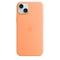Produktbild: APPLE Silikon Case mit MagSafe, Backcover, Apple, iPhone 15 Plus, Sorbet Orange