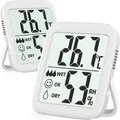 Produktbild: 2 Stück Thermometer Hygrometer Innen Raumthermometer Digital Temperatur und l...
