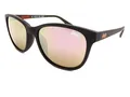 Produktbild: Superdry Lizzie Sonnenbrille Matt Schwarz mit Rosa Verspiegelte Gläser Damen 191