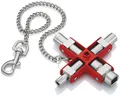 Produktbild: KNIPEX Schaltschrank-Schlüssel Universal 00 11 06 für gängige Schließsysteme
