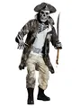 Produktbild: Fun World Piraten-Kostüm Skelett Pirat - Karneval Faschingskostüm Herren, Skelett Piratenkostüm für angsteinflößende Auftritte