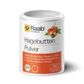 Produktbild: Raab Vitalfood Bio Hagebutten-Pulver, ohne Zusätze, vegan, mit natürlichem Vitamin C für eine normale Kollagenbildung und eine normale Knorpelfunktion, Hagebutte, 1er Pack (150 g Dose), 3000162