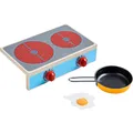 Produktbild: HABA 305132 - Kochstellen-Set Culina, mit 2 Herdplatten, 1 Pfanne und 1 Spiegelei, platzsparende Alternative zur Kinderküche, Herdknöpfe machen Klickgeräusche, ab 3 Jahren, 31 x 22.1 x 8.3 cm