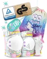 Produktbild: 99FLIPS Schoner Inliner Kinder Knieschoner Kinder - Inliner Schoner Set - Protektoren - Knie und Ellenbogenschützer - Größe S/M Magic Silver - Knieschützer Skateboard, Schlittschuhe, Rollschuhe