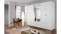 Produktbild: Kleiderschrank Schlafzimmer Gammas 6-türig weiß mit Schubkästen Spiegel
