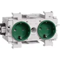 Produktbild: Hager TEH GS20016029 Steckdose 2-f,WA-St,Klemme, frontrastend, minzgrün (GS20016029)