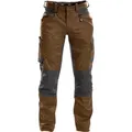 Produktbild: Dassy Helix Arbeitshose mit Stretch Bundhose Herren flexible Herrenhose Workwear - lehmbraun/anthrazitgrau - 56-5cm