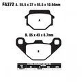 Produktbild: EBC Bremsbeläge FA372 R für Suzuki Motorrad