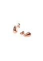 Produktbild: Purelei® Droplet Ohrringe – Tropfenförmige Edelstahl-Creolen 18K vergoldet – Minimalistische Ohrstecker für Damen – 10,8 x 5,7 mm – Gold/Silber/Roségold (Rosegold)