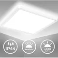 Produktbild: LED Panel 29x29 cm - 18W, 2400lm, IP44, flach, neutralweiß, weiß - Weiß