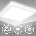 Produktbild: B.k.licht - Led Panel 29x29 Cm - 18w, 2400lm, Ip44, Flach, Neutralweiß, Weiß