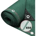 Produktbild: Vounot® Zaunblende 1×10m, Sichtschutz Zaun 230 G/m2 Hdpe Schattiernetz, Grün