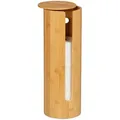 Produktbild: Relaxdays Toilettenpapier-Aufbewahrung, Hellbraun, Holz, Rund, 14.5x42x14.5 cm, Badaccessoires