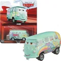 Produktbild: Mattel FLL37 Disney Pixar Cars Fillmore VW Bus Grün Love Peace Flowerpower Spielzeugauto Actionauto