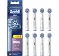 Produktbild: Oral-B Aufsteckbürsten Pro Sensitive Clean 8er - Aufsteckbürsten - weiß