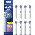 Produktbild: Oral-B Pro Sensitive Clean 8er Aufsteckbürsten weiß X-förmige Borsten weich rund