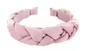 Produktbild: axy Haarreif mit Geflochtener Stoff in Candy Colours - Wunderschön Damen Stirnband Haarschmuck Haarreifen HRZ2 (Altrosa)