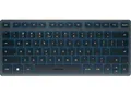 Produktbild: Bluetooth Tastatur Cherry KW 7100 Mini BT Slate Blue, QWERTZ, Multi-Device, kompaktes Format, inkl. Transporttasche