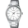Produktbild: Quarzuhr, silber (silberfarben, weiß), CASIO TIMELESS COLLECTION, Armbanduhren, Damen, Quarzuhr, Armbanduhr, Herrenuhr, Damenuhr, Datum, Neo-Display, Edelstahlarmband