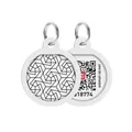 Produktbild: COFI 1453 Pet ID Tag für Hund Katze mit QR Passport Global Suchsystem von verlorenen Haustieren Digital ID Hund Tag Water Lelies