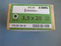 Produktbild: Packung Holzschrauben 3,5x20mm Schrauben Senkkopf inkl. Bit  200Stück / Holzreg3