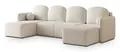 Produktbild: Masseno Ecksofa NUBERO Q mit Schlaffunktion U-Form, Sofa mit Bettkasten, Wohnzimmersofa, Couch, Soffa, Bettsofa, Couchgarnitur- Creme, Quelle 02