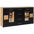 Produktbild: Sideboard Sonate Schwarz/Eichefarben