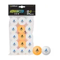 Produktbild: JOOLA 44206 Tischtennisbälle 3 Sterne Training Advanced 40+ mm Durchmesser Premium Tischtennis Bälle, weiß/orange, 15 Stück