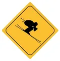 Produktbild: FahnenMax Autoaufkleber Sticker Achtung Skifahrer Aufkleber