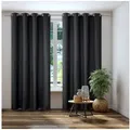 Produktbild: Kutti Vorhang Dimout (1 St), Ösen, verdunkelnd, Verdunkelung, Thermo, isolierend, einfarbig grau 140 cm x 175 cm