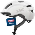 Produktbild: ABUS Fahrradhelm PURL-Y – geeignet für E-Bike und S-Pedelec – stylisher NTA-Schutzhelm für Erwachsene und Jugendliche – Weiß, Größe S