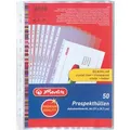 Produktbild: Herlitz Prospekthüllen 5850508, A4, glasklar, 0,09 mm, oben offen, 50 Stück