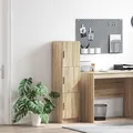 Produktbild: vidaXL Highboard Sonoma-Eiche 31,5 x 32 x 122,5 cm